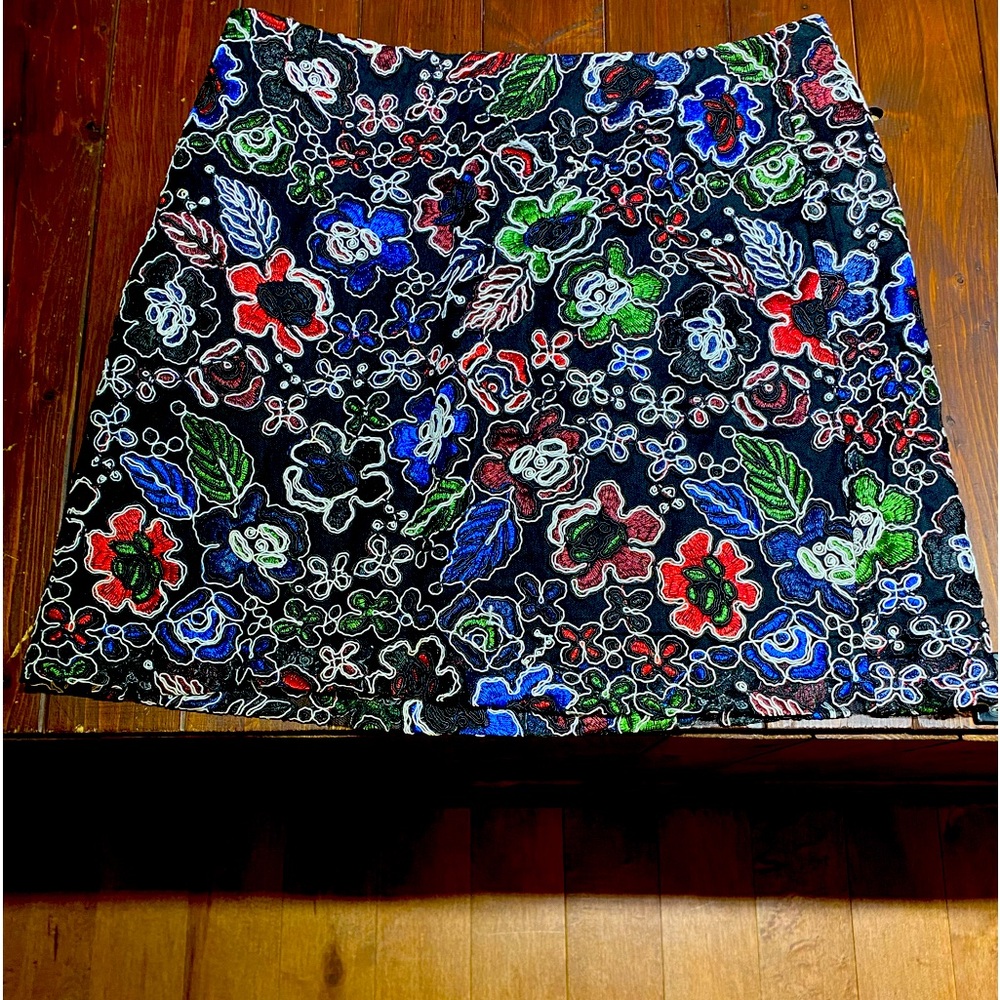 Zara floral mini-skirt